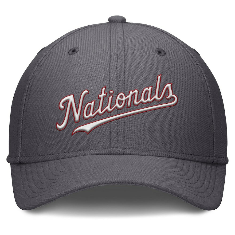 Washington Nationals Swoosh Performance Flex Hat Gray