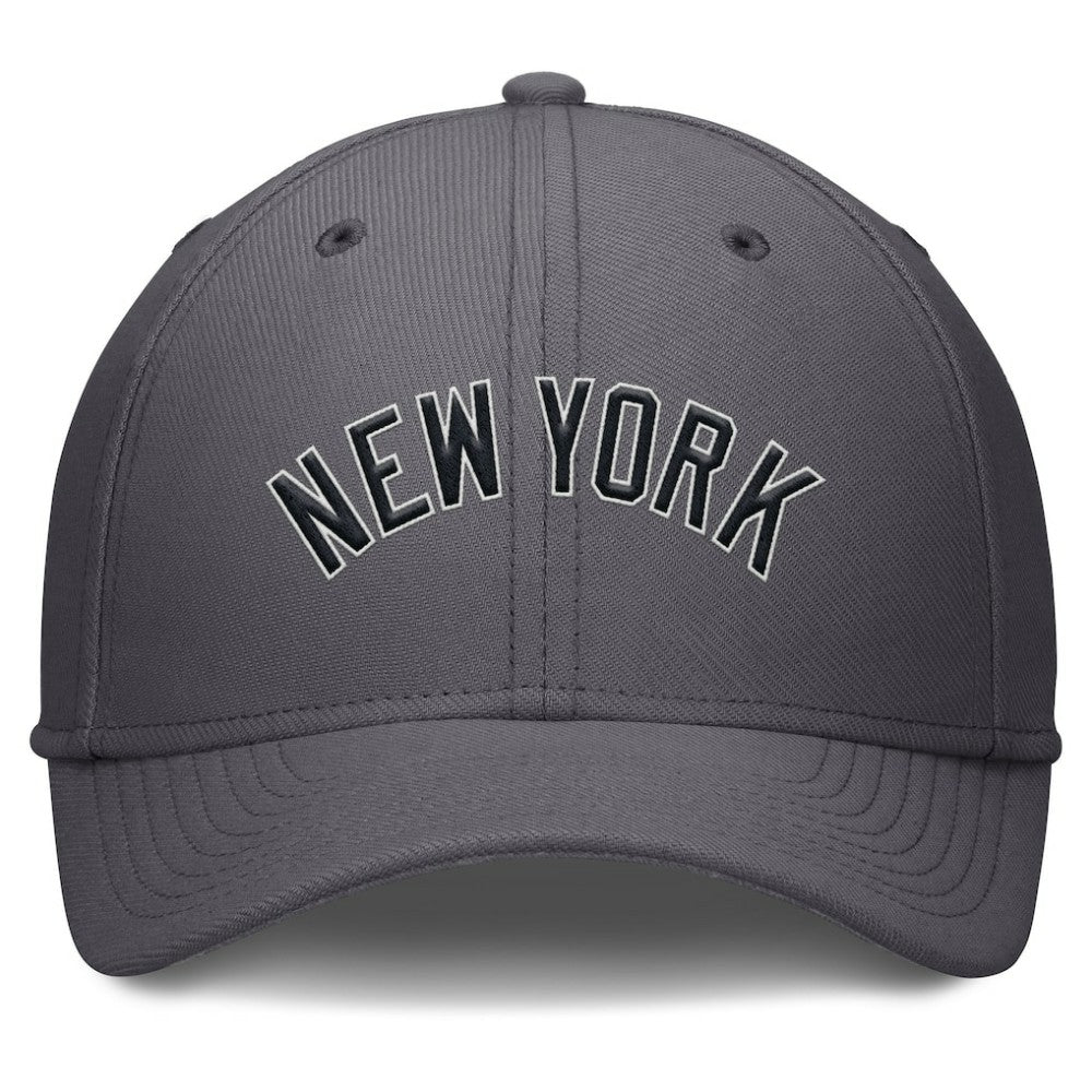 New York Yankees Swoosh Performance Flex Hat Gray