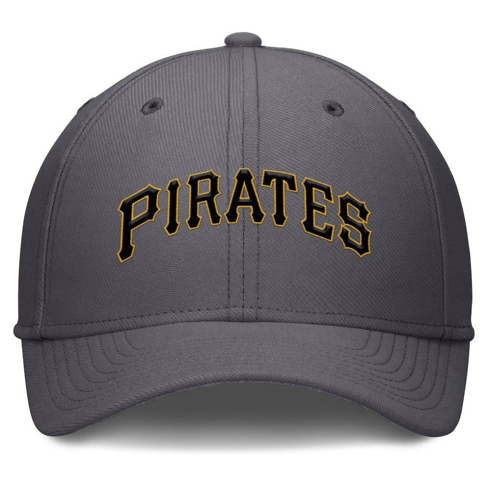 Pittsburgh Pirates Swoosh Performance Flex Hat Gray