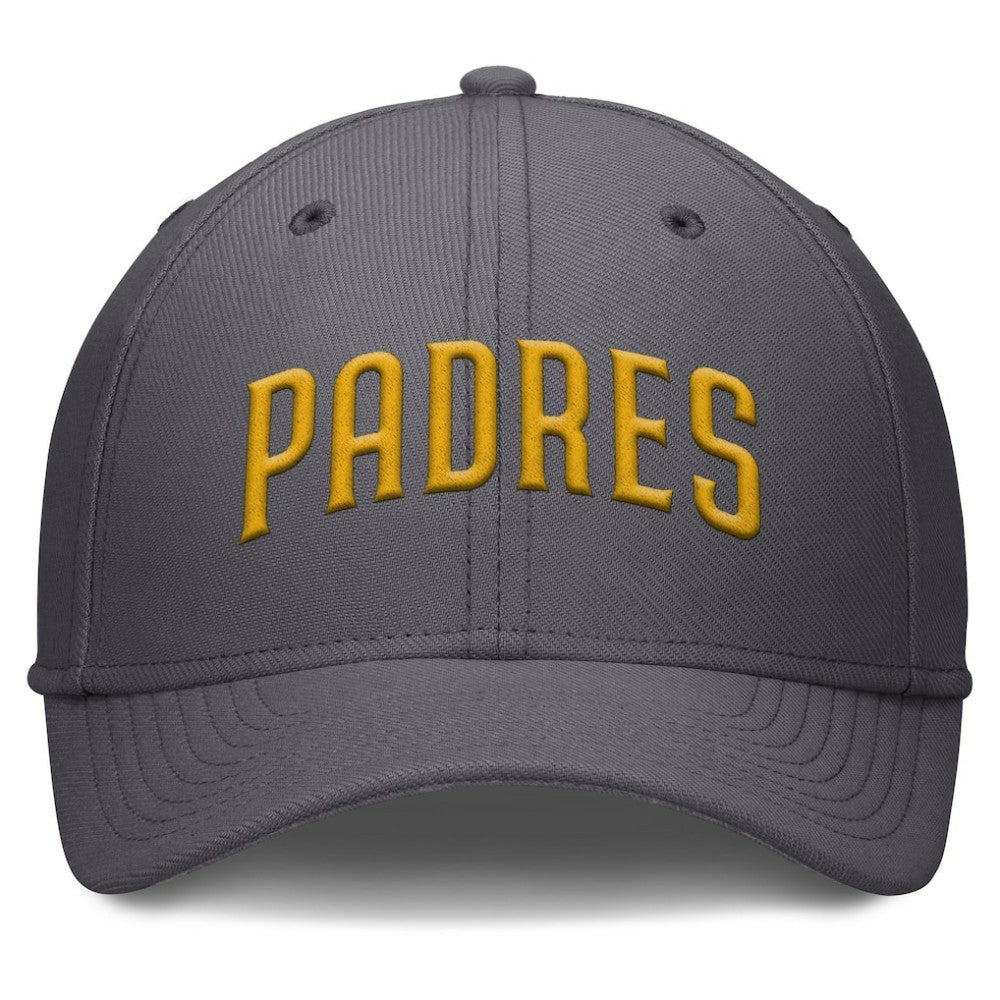 San Diego Padres Swoosh Performance Flex Hat Gray