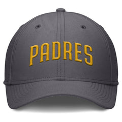San Diego Padres Swoosh Performance Flex Hat Gray