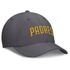 San Diego Padres Swoosh Performance Flex Hat Gray