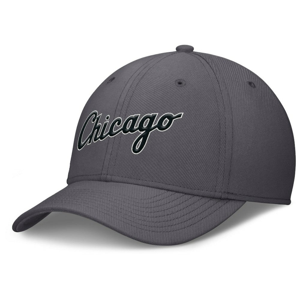 Chicago White Sox Swoosh Performance Flex Hat Gray