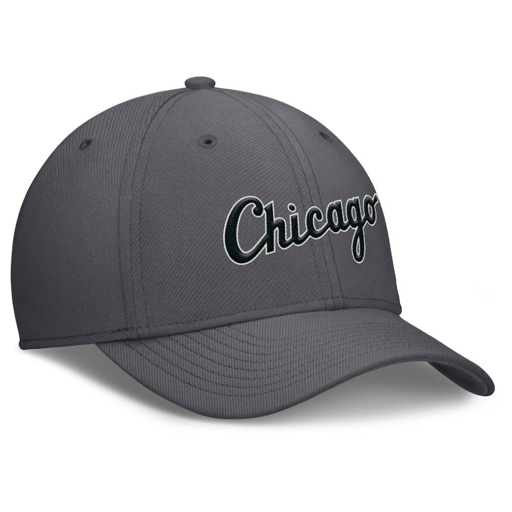 Chicago White Sox Swoosh Performance Flex Hat Gray