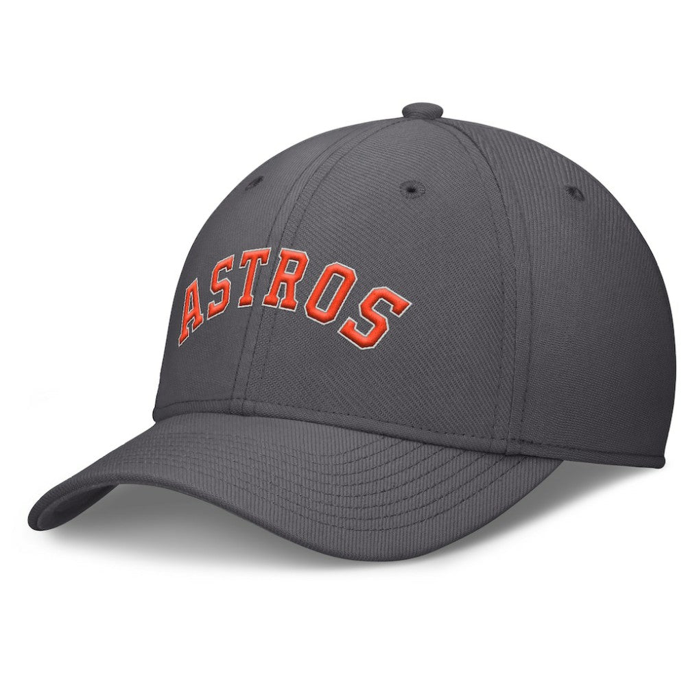 Houston Astros Swoosh Performance Flex Hat Charcoal