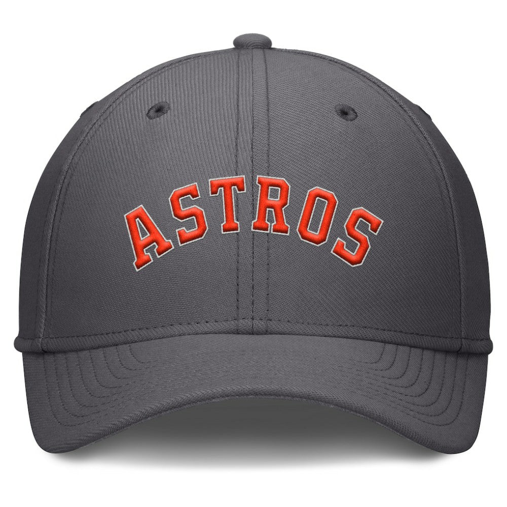 Houston Astros Swoosh Performance Flex Hat Charcoal