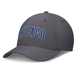 Chicago Cubs Swoosh Performance Flex Hat Gray