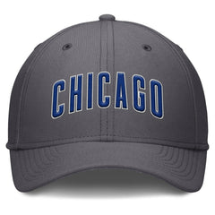 Chicago Cubs Swoosh Performance Flex Hat Gray