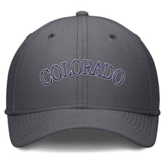 Colorado Rockies Swoosh Performance Flex Hat Gray