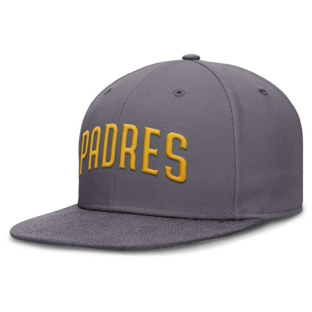 San Diego Padres Performance True Fitted Hat Gray