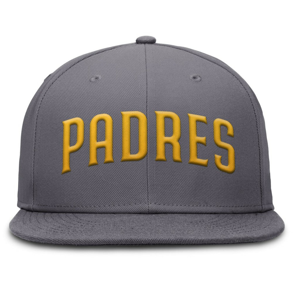 San Diego Padres Performance True Fitted Hat Gray