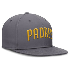 San Diego Padres Performance True Fitted Hat Gray