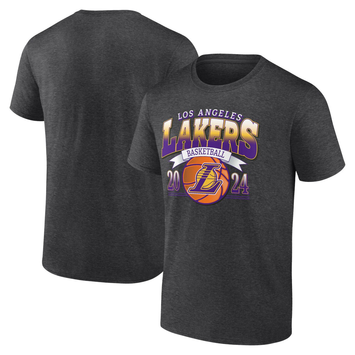 Los Angeles Lakers Fast Break Finisher T-Shirt - Charcoal for sale