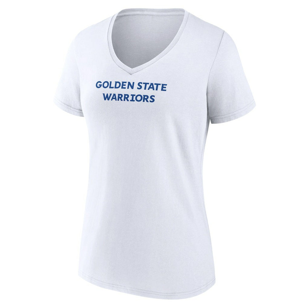 Golden State Warriors Women's Wordmark Home V-Neck T-Shirt sale - White cheap