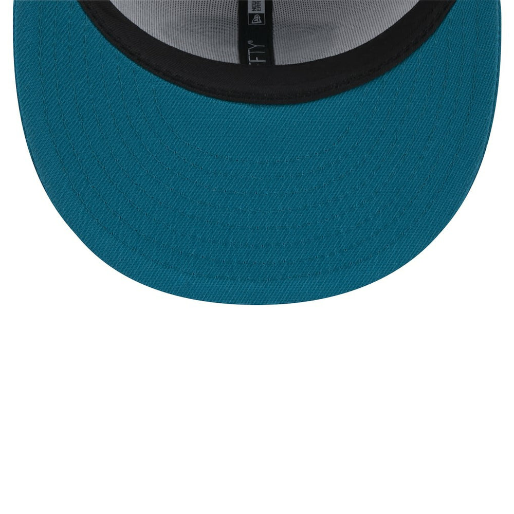 Jacksonville Jaguars New Era Throwback Logo Flipside Two-Tone 59FIFTY Fitted Hat - White/Teal on sale