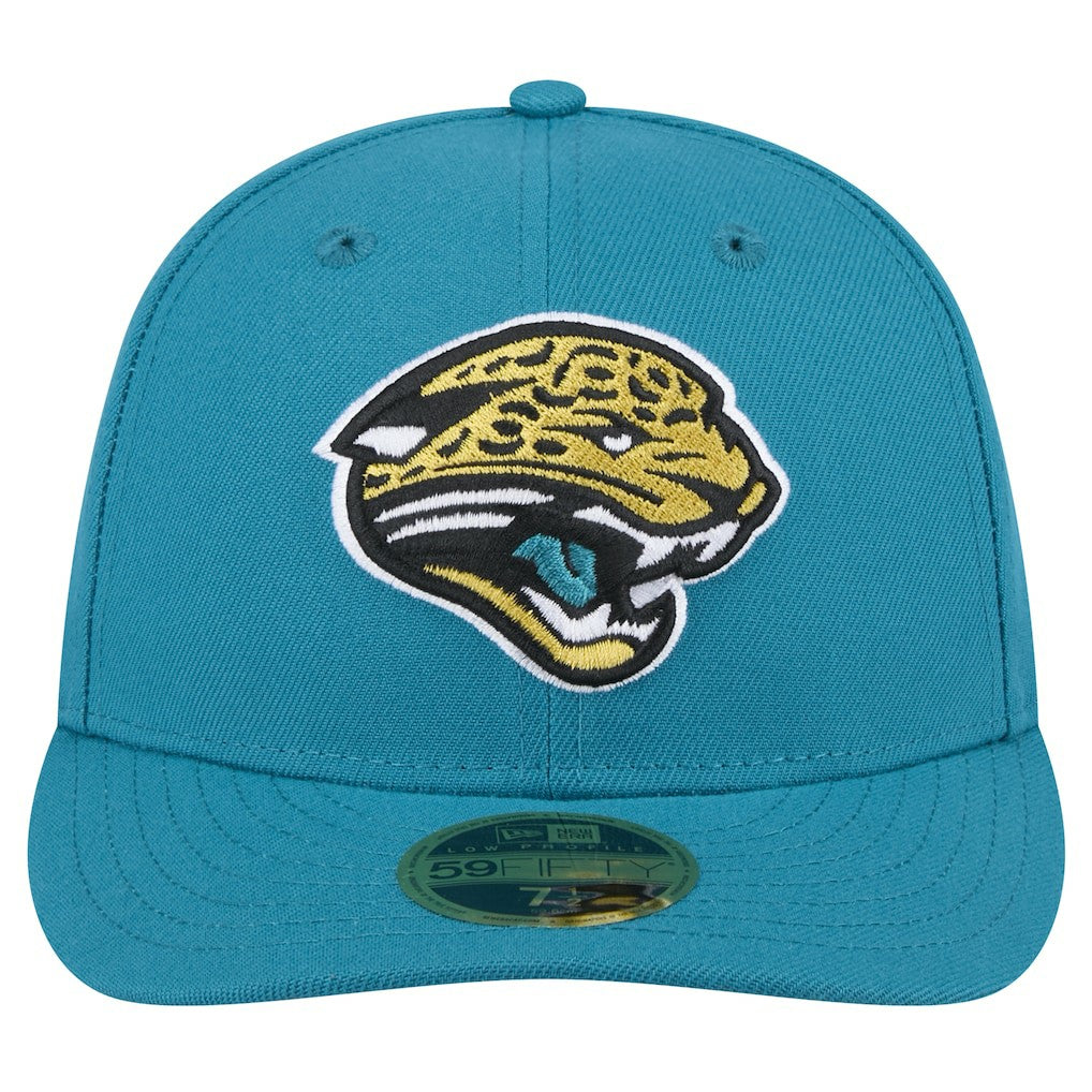 Jacksonville Jaguars New Era Throwback Logo Omaha Low Profile 59FIFTY Fitted Hat - Teal on sale