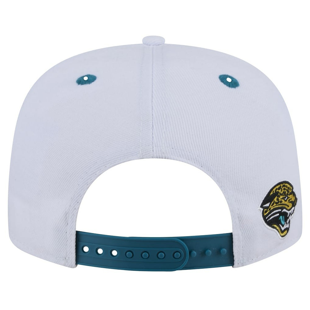 Jacksonville Jaguars New Era Throwback Sparky Original Fit 9FIFTY Snapback Hat - White/Teal discount