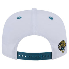Jacksonville Jaguars New Era Throwback Sparky Original Fit 9FIFTY Snapback Hat - White/Teal discount