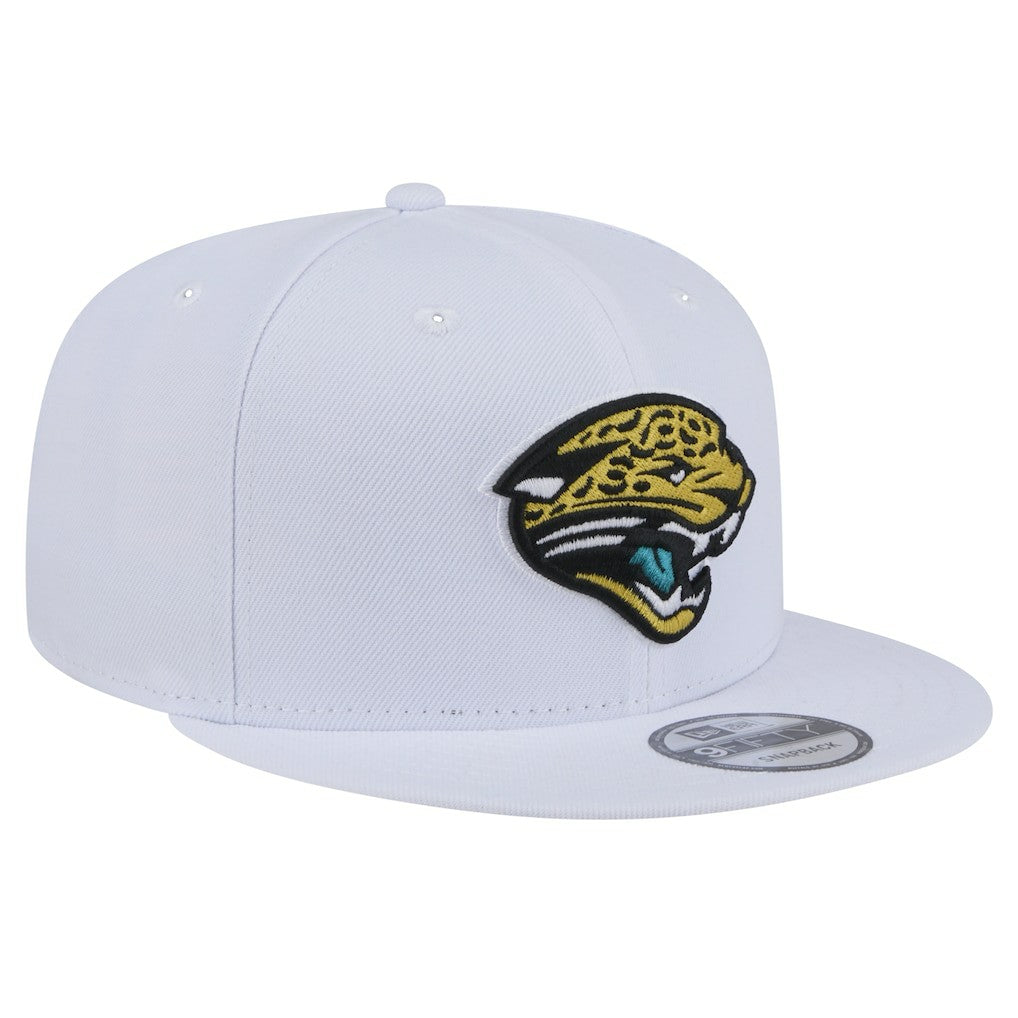 Jacksonville Jaguars New Era Throwback Logo Standard 9FIFTY Snapback Hat - White for sale