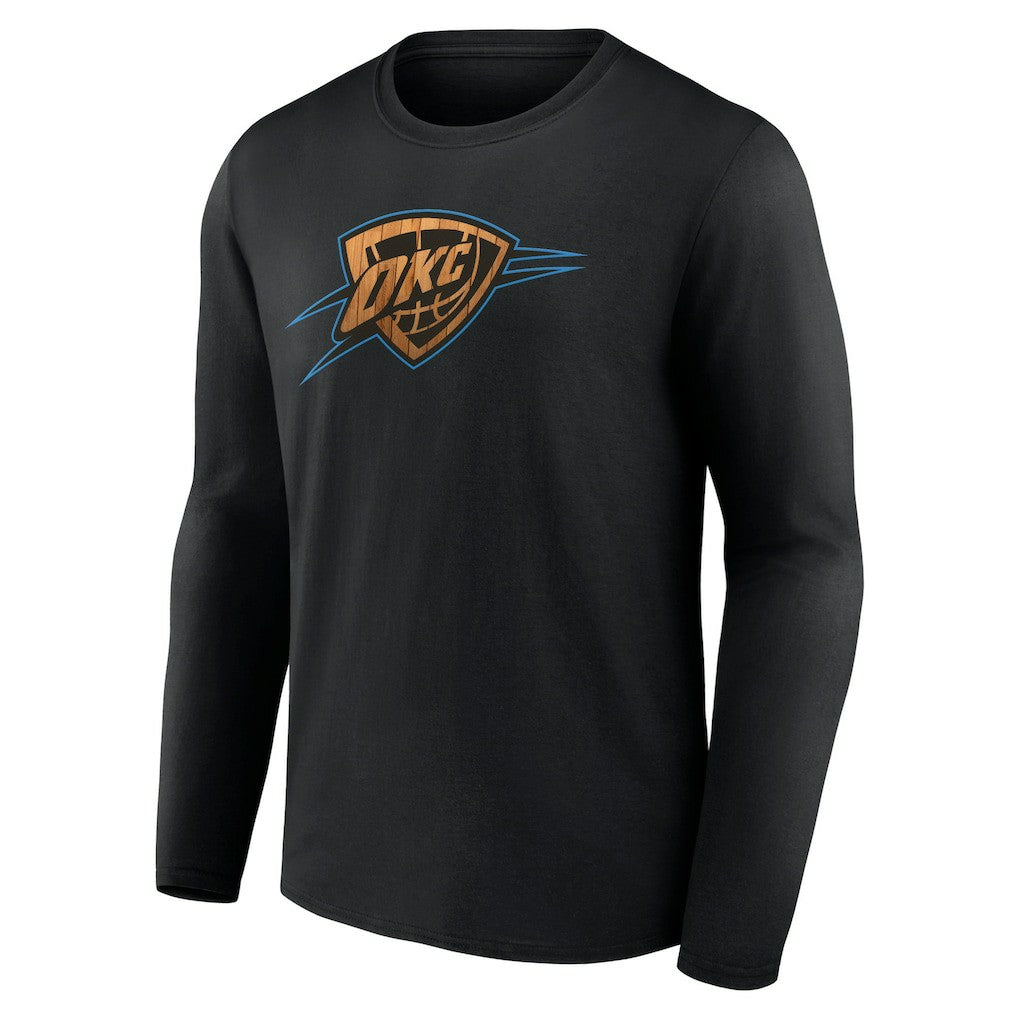 Oklahoma City Thunder Hardwood Long Sleeve T-Shirt - Black sale