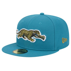 Jacksonville Jaguars New Era Throwback Crawl Omaha 59FIFTY Fitted Hat - Teal sale