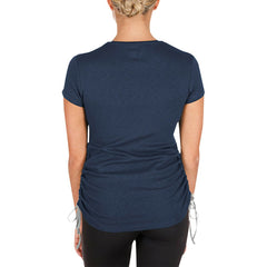 Dallas Cowboys New Era Women's Ruched Side T-Shirt - Navy outlet