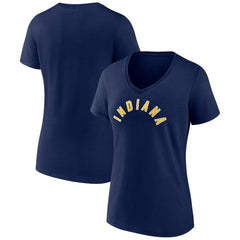 Indiana Pacers Women's Wordmark Alternate V-Neck T-Shirt - Navy online
