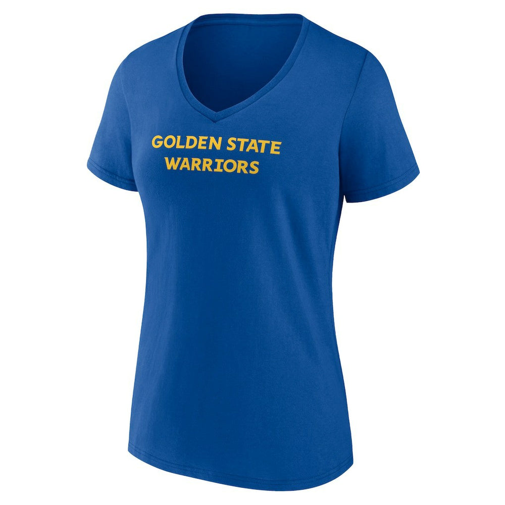 Golden State Warriors Women's Wordmark Team V-Neck T-Shirt sale - Royal for sale
