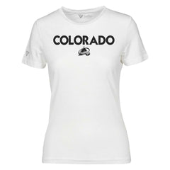 Colorado Avalanche Levelwear Women's Maddox City Capsule T-Shirt - White T-shirts