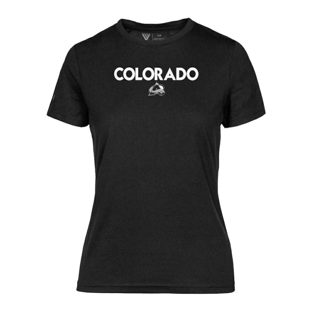 Colorado Avalanche Levelwear Women's Maddox City Capsule T-Shirt - Black T-shirts