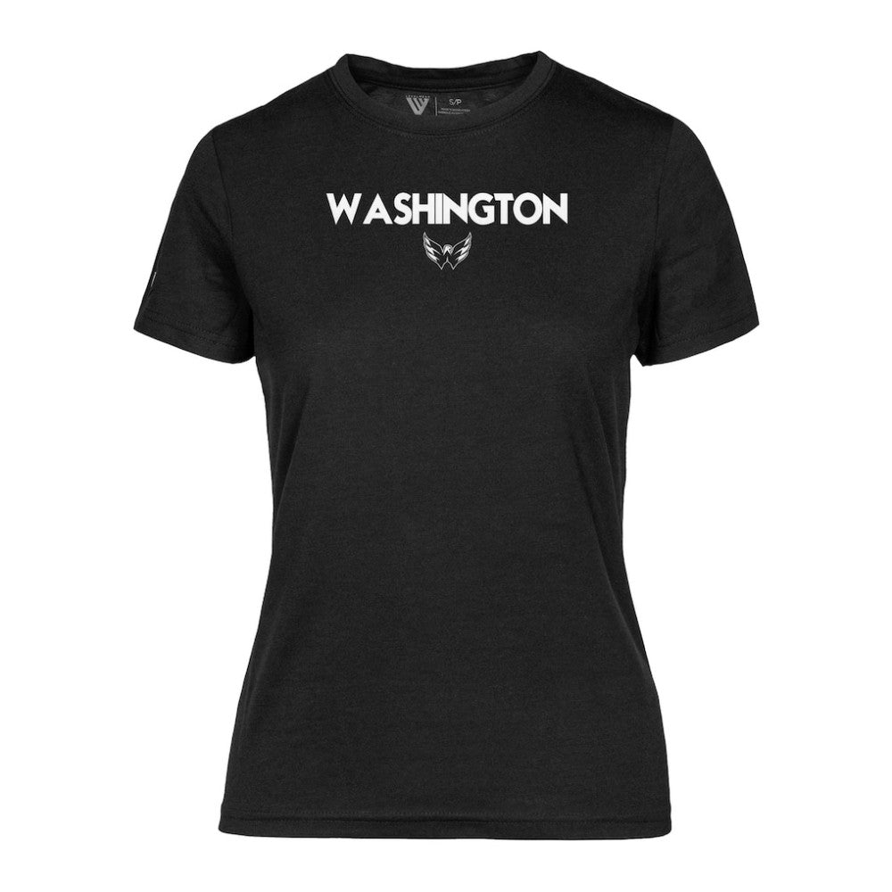 Washington Capitals Levelwear Women's Maddox City Capsule T-Shirt - Black T-shirts