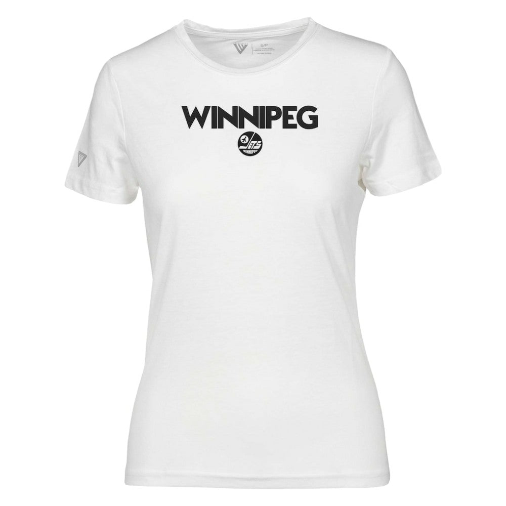 Winnipeg Jets Levelwear Women's Maddox City Capsule T-Shirt - White T-shirts