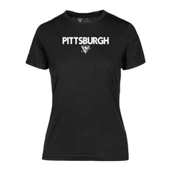 Pittsburgh Penguins Levelwear Women's Maddox City Capsule T-Shirt - Black T-shirts