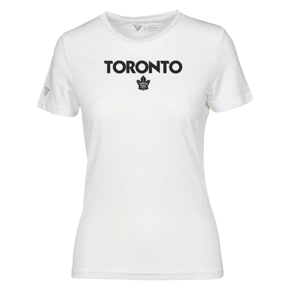 Toronto Maple Leafs Levelwear Women's Maddox City Capsule T-Shirt - White T-shirts
