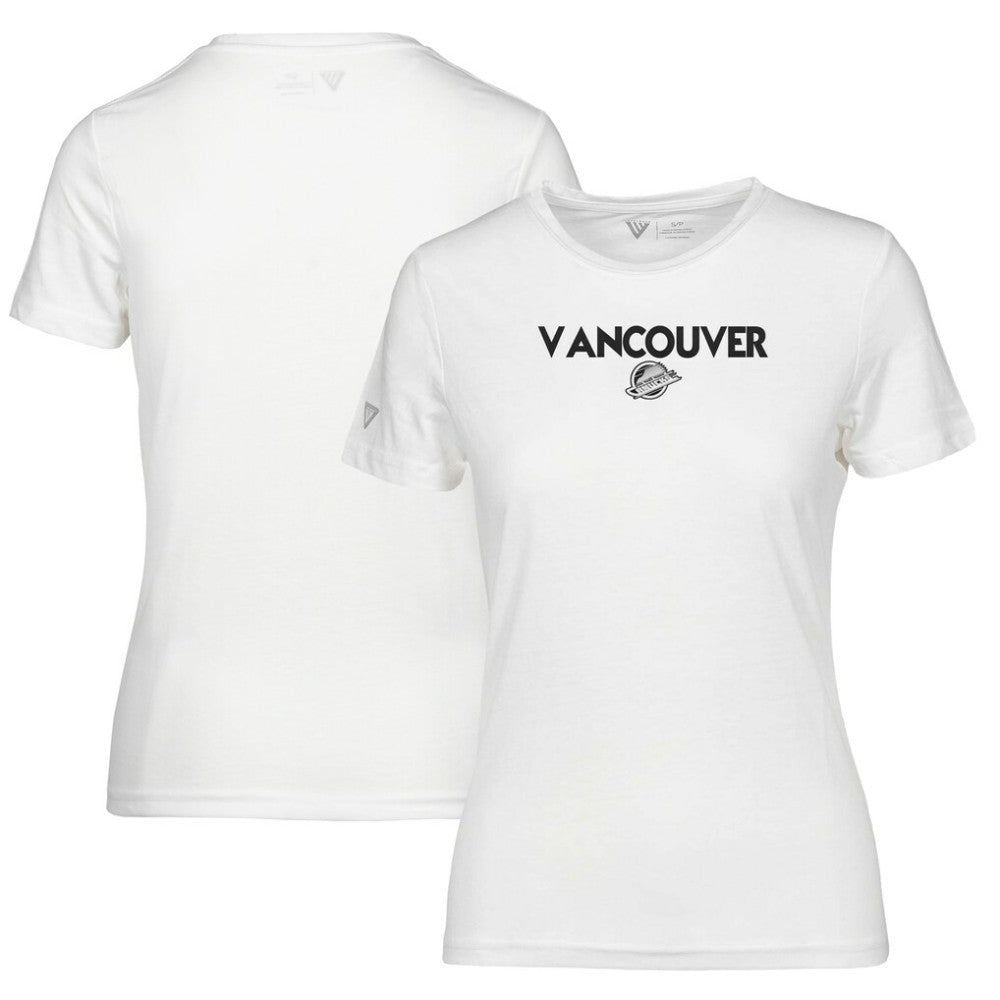 Vancouver Canucks Levelwear Women's Maddox City Capsule T-Shirt - White T-shirts