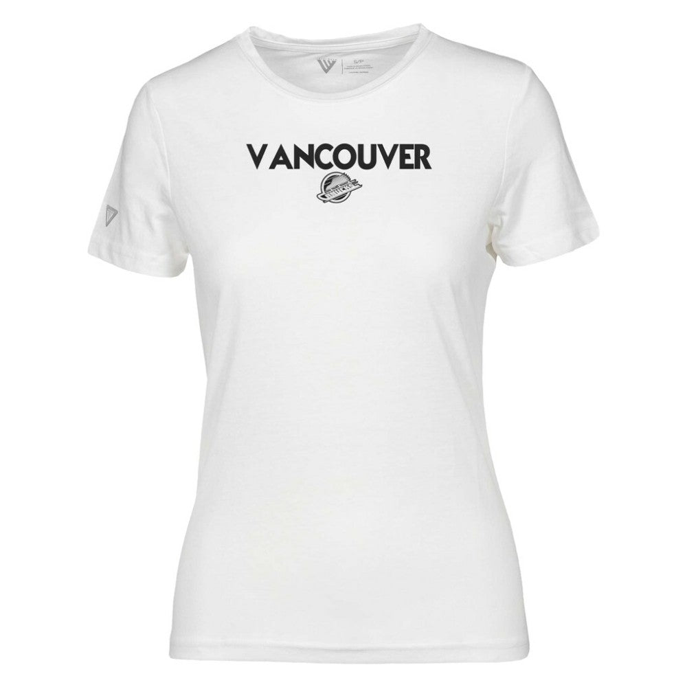Vancouver Canucks Levelwear Women's Maddox City Capsule T-Shirt - White T-shirts