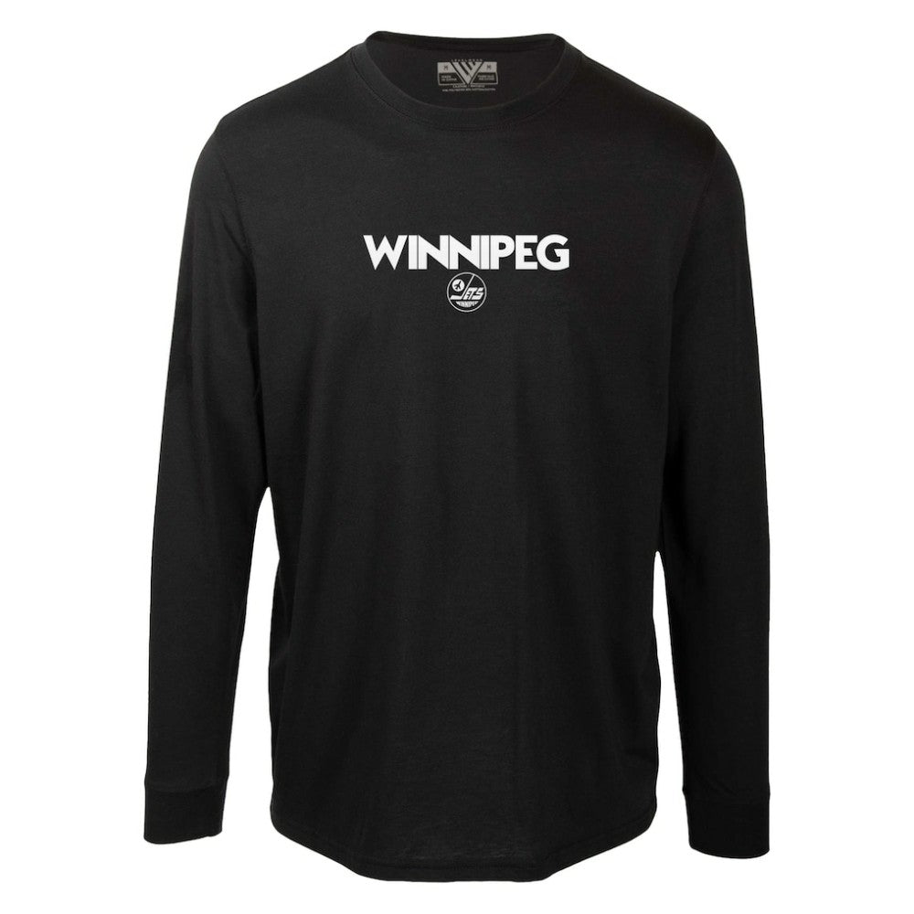 Winnipeg Jets Levelwear Oscar City Capsule Long Sleeve T-Shirt - Black T-shirts