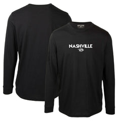 Nashville Predators Levelwear Oscar City Capsule Long Sleeve T-Shirt - Black T-shirts