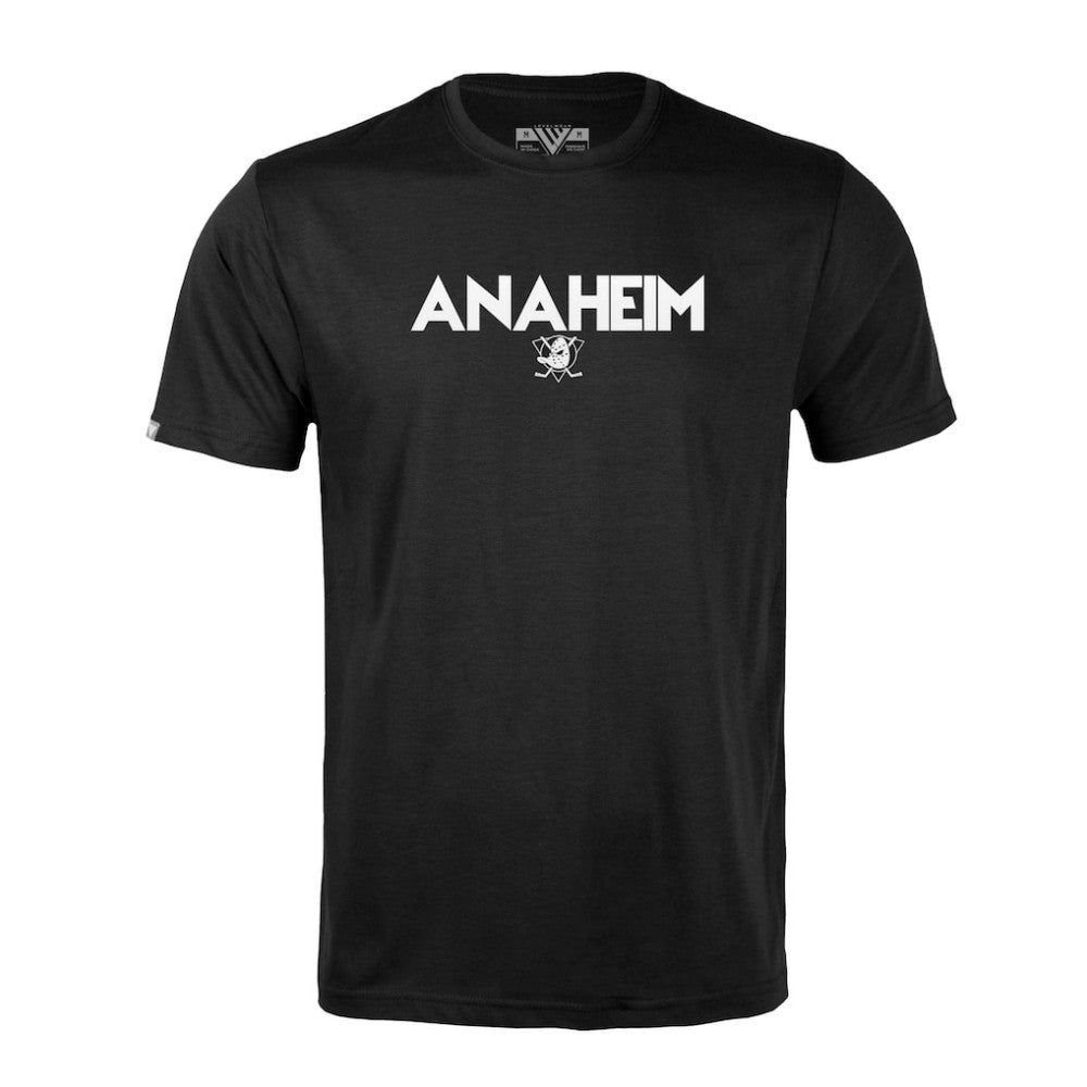 Anaheim Ducks Levelwear Richmond City Capsule T-Shirt - Black T-shirts