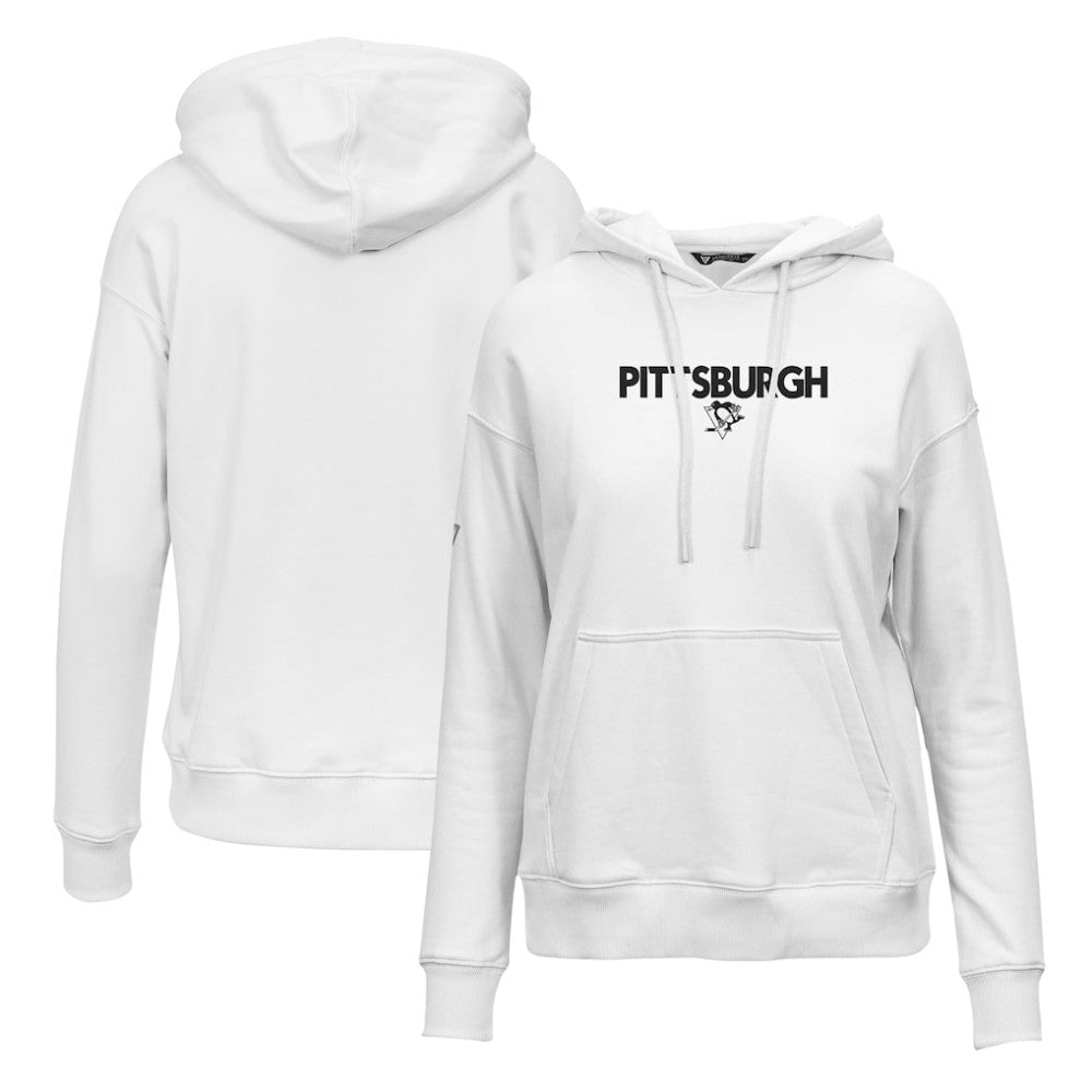 Pittsburgh Penguins Levelwear Women's Adorn City Capsule Pullover Hoodie - White Hoodies