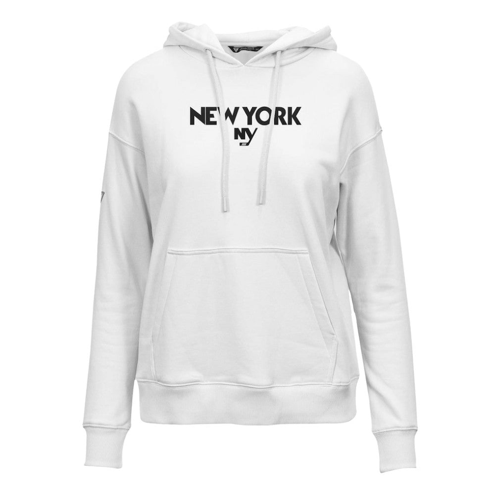New York Islanders Levelwear Women's Adorn City Capsule Pullover Hoodie - White Hoodies