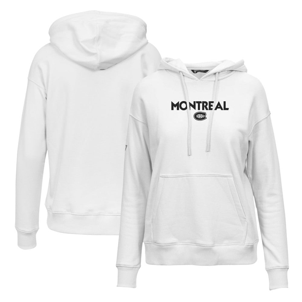 Montreal Canadiens Levelwear Women's Adorn City Capsule Pullover Hoodie - White Hoodies