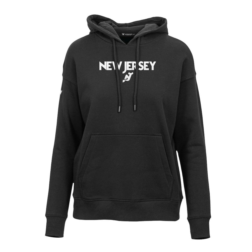 New Jersey Devils Levelwear Women's Adorn City Capsule Pullover Hoodie - Black Jerseys