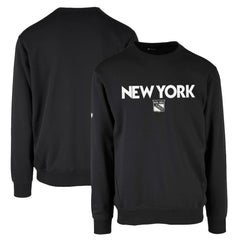 New York Rangers Levelwear Zane City Capsule Pullover Sweatshirt - Black Sweatshirts