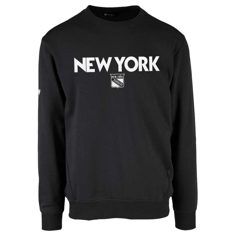 New York Rangers Levelwear Zane City Capsule Pullover Sweatshirt - Black Sweatshirts