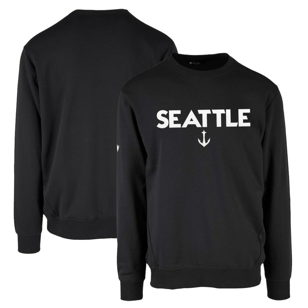 Seattle Kraken Levelwear Zane City Capsule Pullover Sweatshirt - Black Sweatshirts