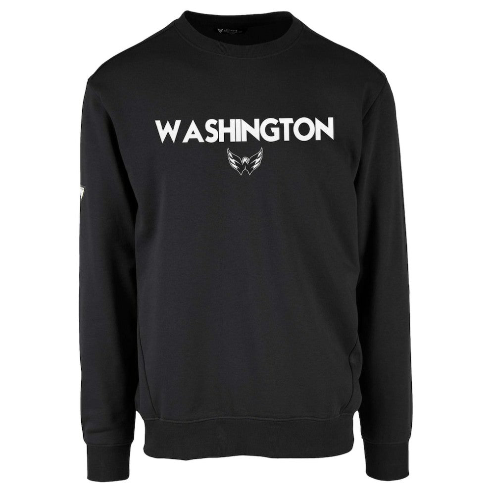 Washington Capitals Levelwear Zane City Capsule Pullover Sweatshirt - Black Sweatshirts