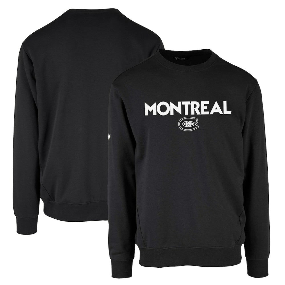 Montreal Canadiens Levelwear Zane City Capsule Pullover Sweatshirt - Black Sweatshirts