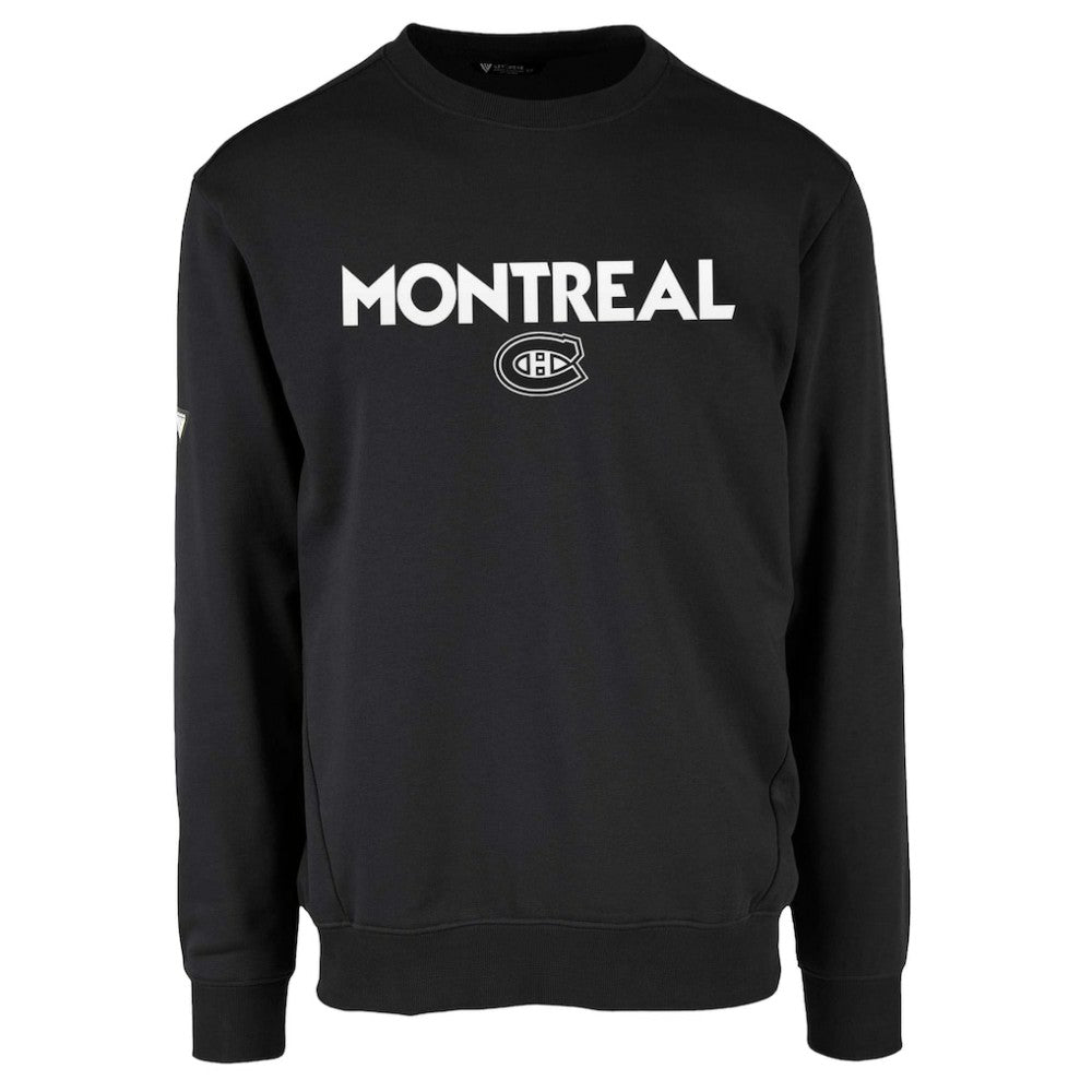 Montreal Canadiens Levelwear Zane City Capsule Pullover Sweatshirt - Black Sweatshirts