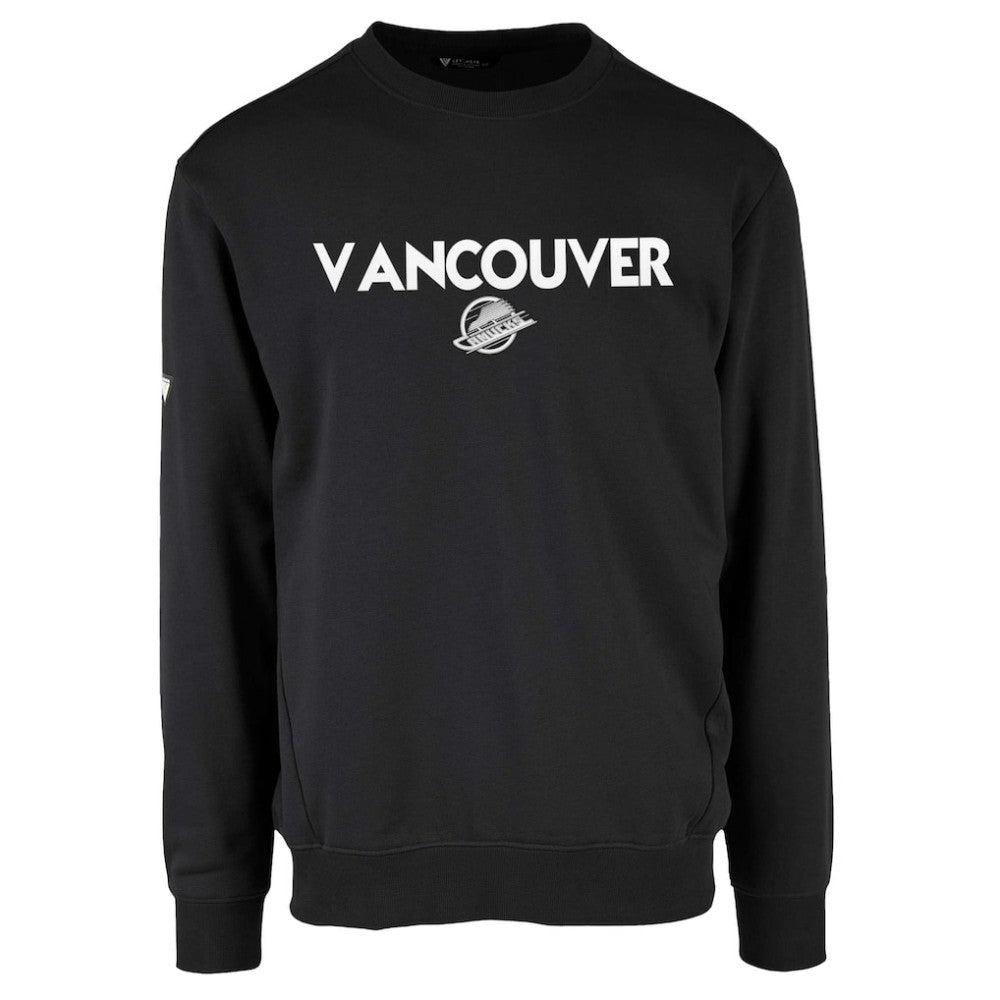 Vancouver Canucks Levelwear Zane City Capsule Pullover Sweatshirt - Black Sweatshirts